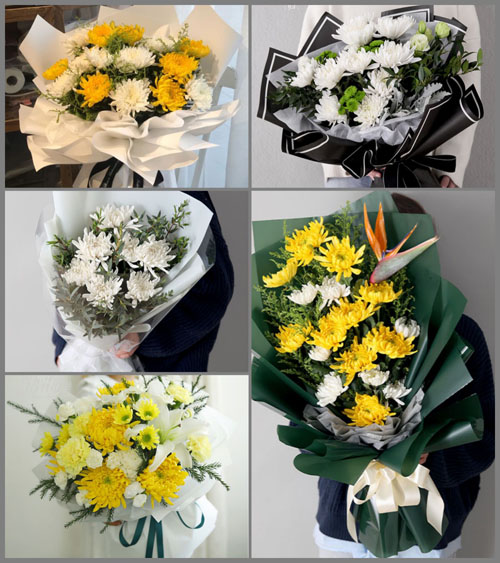 四川达州宣汉县漆碑乡白事花束代送